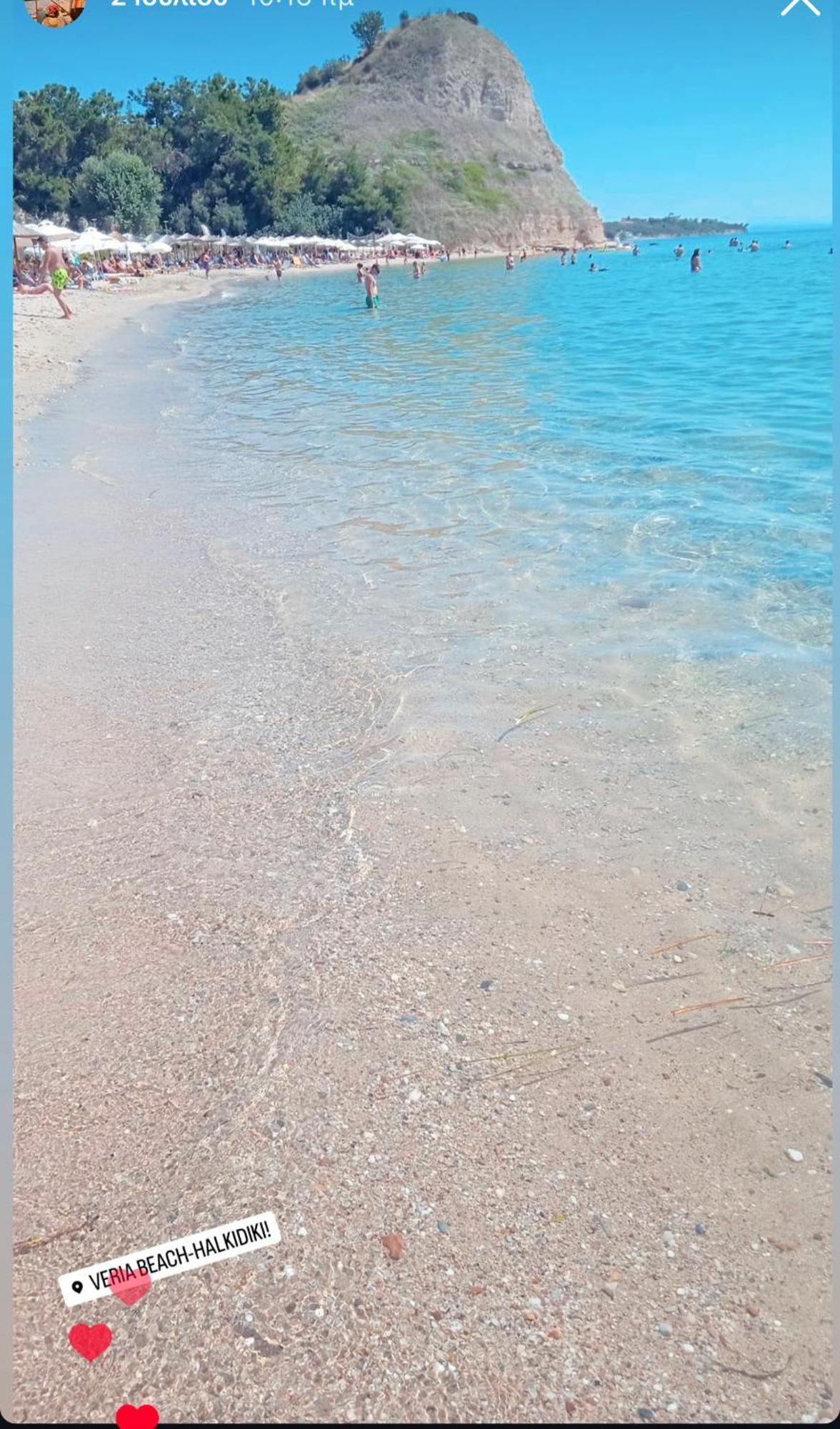 Beachfront Villa Athina Vergia Bagian luar foto